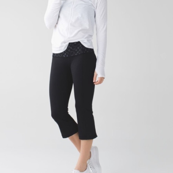 Lululemon Gather & Crow Crop II Dot Black Leggings - Picture 12 of 15